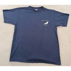 Vintage Bubba‎ Gump Shrimp Co T-Shirt Men's Large Blue San Francisco Graphic Tee